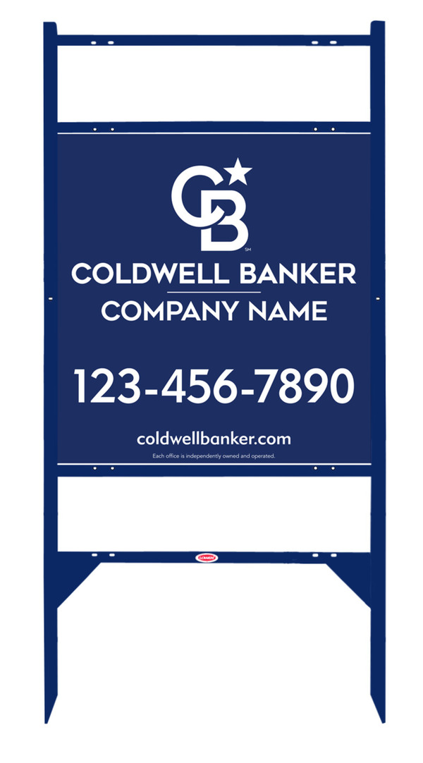 Angle Iron Frame w 2 Rider Inserts and Office Sign Panel Unit, 25h x 24w, Steel