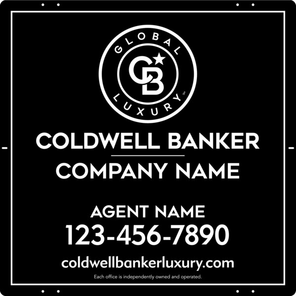 Agent Sign Panel, 24h x 24w, 3MM Aluminum Composite