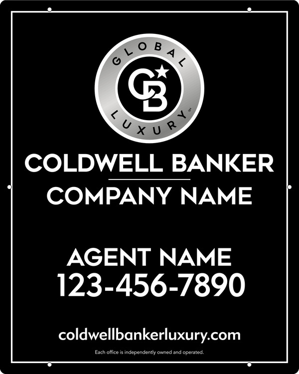 Agent Hanging Sign Panel, 30h x 24w, Steel