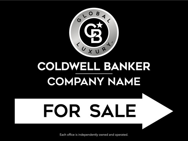 Directional Office For Sale Sign Panel, 18h x 24w, 4mm Corrugated