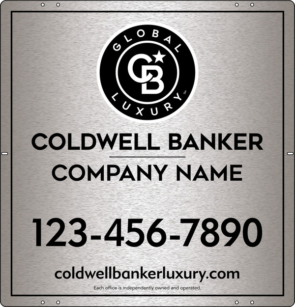 Office Sign Panel, 25h x 24w, 3MM Brushed Aluminum Composite