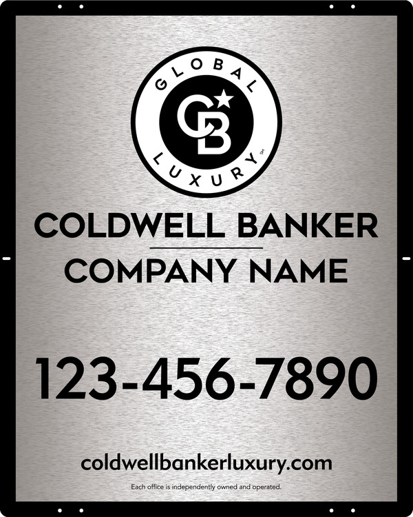 Office Sign Panel, 30h x 24w, 3MM Brushed Aluminum Composite