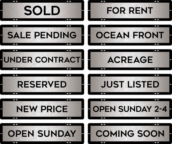 Message Sign Riders, 6h x 24w, 3MM Brushed Aluminum Composite