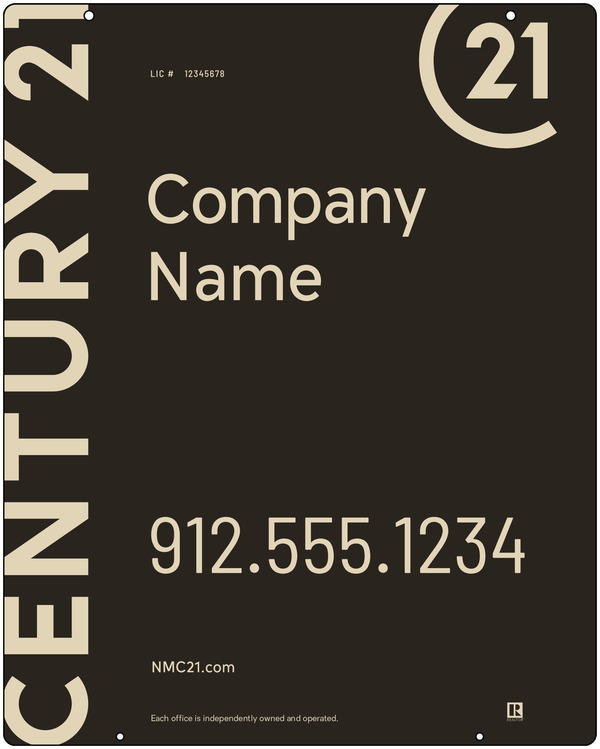 Steel Hanging Panel 30x24 DF - Century 21 | Lowen Sign