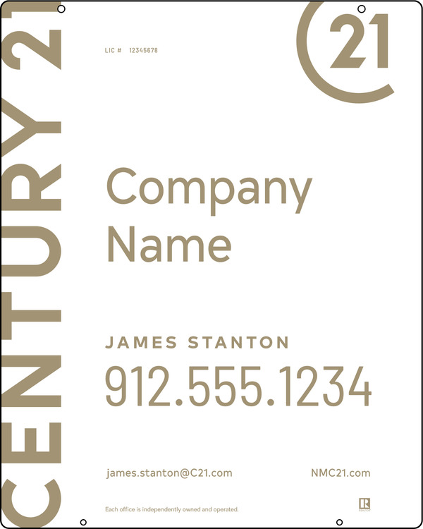 Steel Hanging Panel 30x24 DF - Century 21 | Lowen Sign