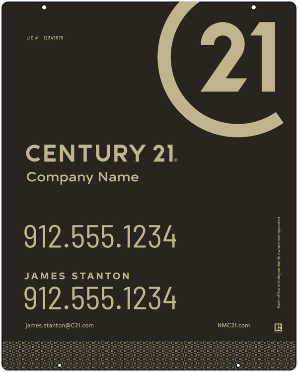 Aluminum Hanging Panel 30x24 DF - Century 21 | Lowen Sign