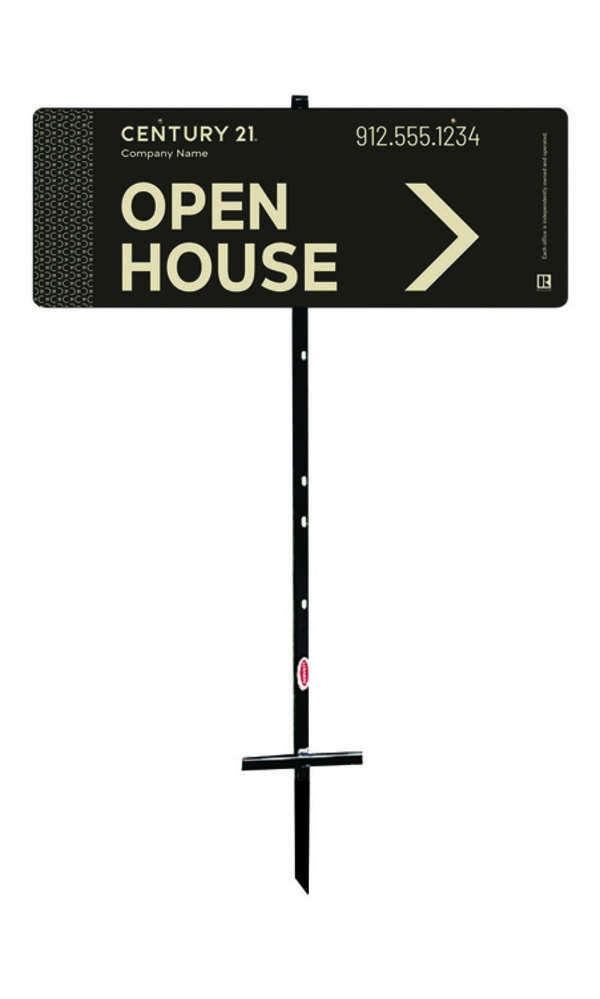 T-Stake Directional Open House Unit 9x24 - Century 21 | Lowen Sign