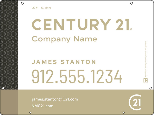 Aluminum Hanging Panel 18x24 DF - Century 21 | Lowen Sign