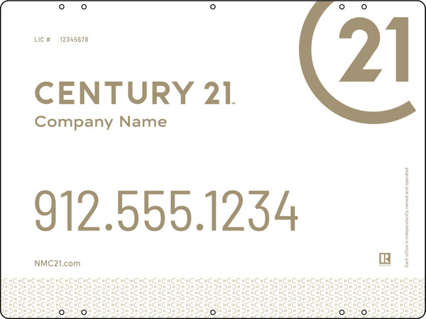 Aluminum Yard Panel 18x24 DF - Century 21 | Lowen Sign