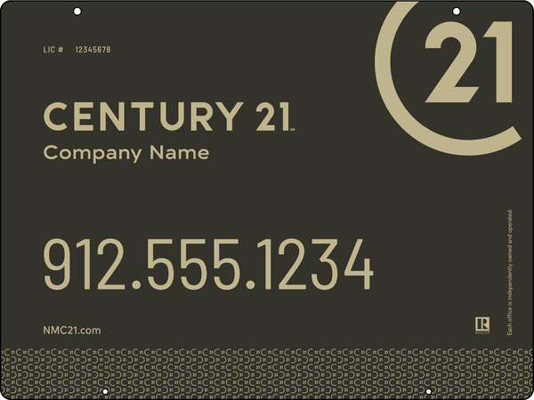 Aluminum Hanging Panel 18x24 DF - Century 21 | Lowen Sign