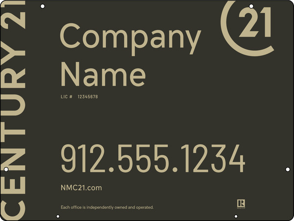 Steel Hanging Panel 18x24 DF - Century 21 | Lowen Sign