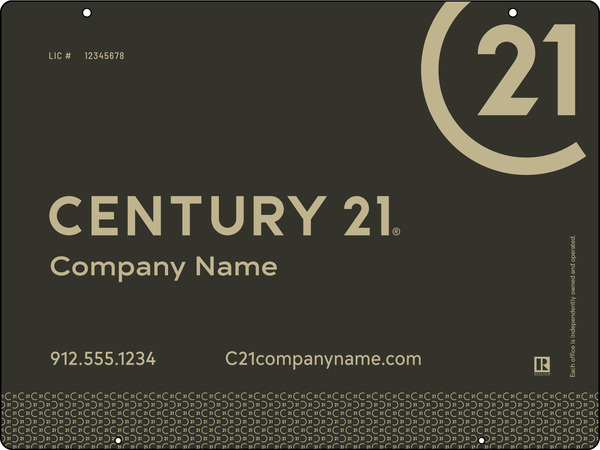 Aluminum Composite Hanging Panel 18x24 DF - Century 21 | Lowen Sign