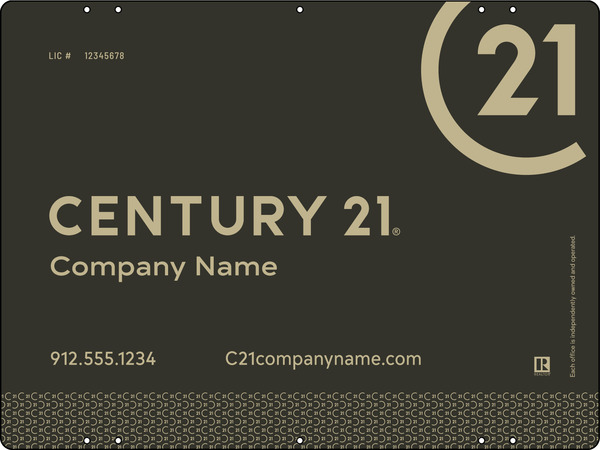 Aluminum Yard Panel 18x24 DF - Century 21 | Lowen Sign