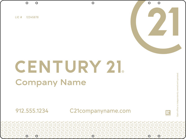 Aluminum Composite Panel 18x24 DF  - Century 21 | Lowen Sign