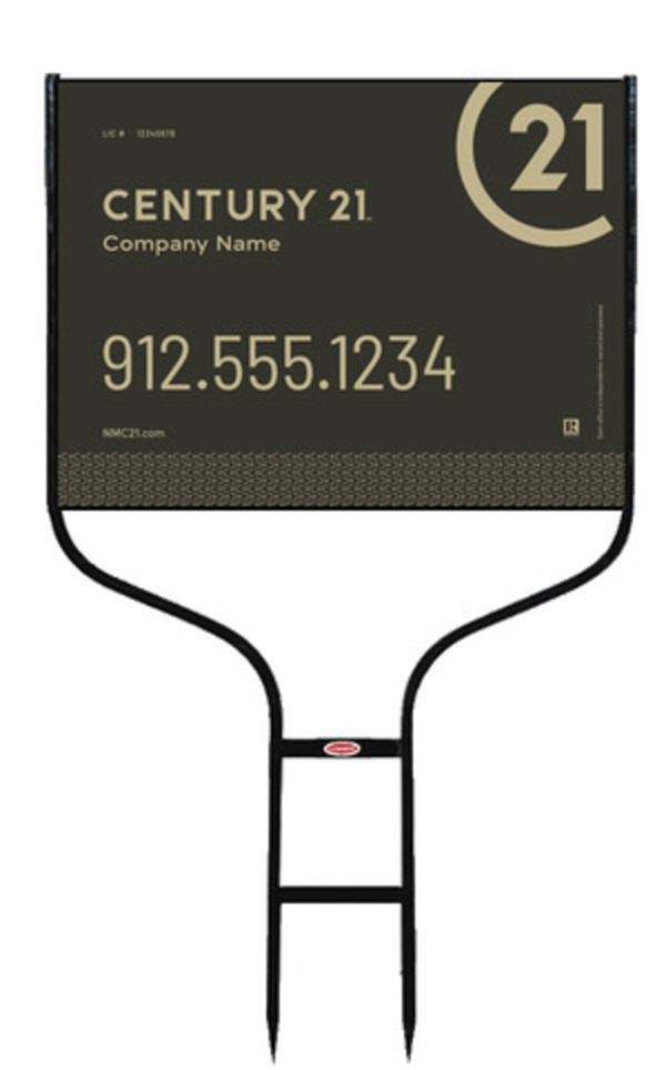 Round Rod Frame and Sign Panel Unit, 18h x 24w