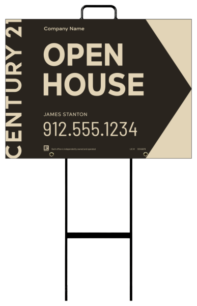 Corrugated Grab and Go Agent Open House Unit 18x24 - C21 | Lowen Sign
