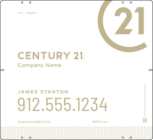 Aluminum Composite Yard Panel 22x24 DF - Century 21 | Lowen Sign