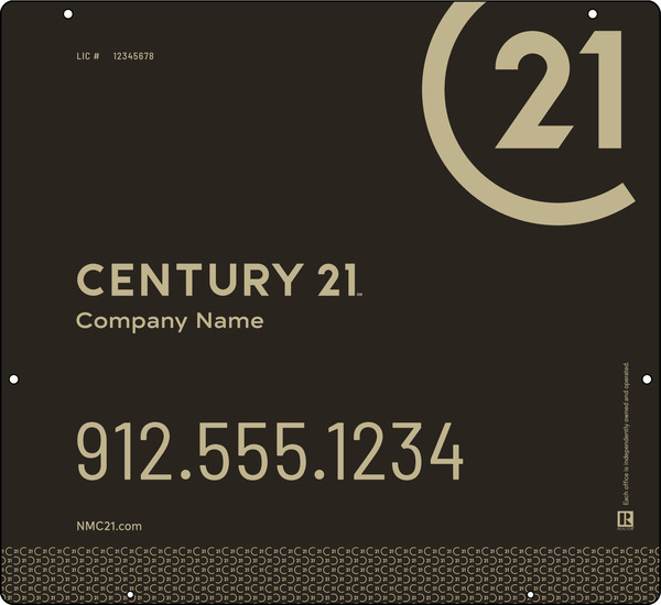 Aluminum Composite Hanging Panel 22x24 DF - Century 21 | Lowen Sign