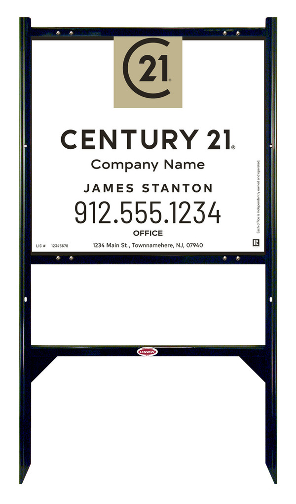 Angle Iron Frame and Sign Panel Unit, 22h x 24w