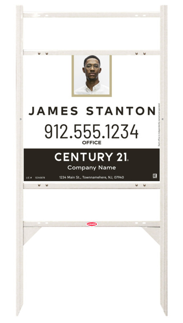 Thor Frame 22x24 Steel Agent Photo Premium White - Century 21 | Lowen Sign