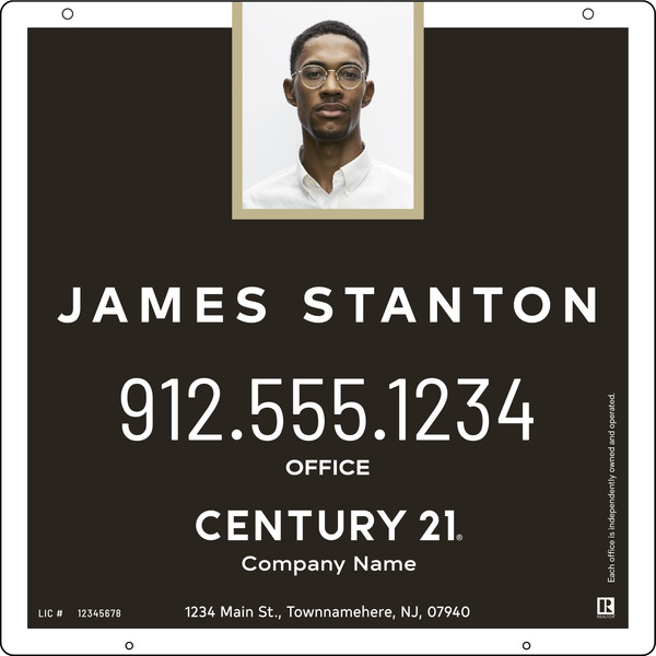 Steel Agent Photo Centric Hanging Panel 24x24 - C21 | Lowen Sign