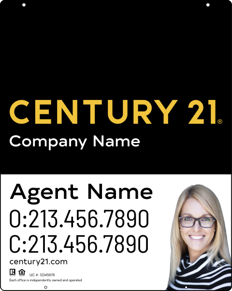 Steel Hanging Panel 30x24 DF - Century 21 | Lowen Sign