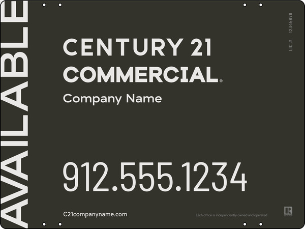 Century 21 Commercial Office Panel 18x24 Aluminum - C21 | Lowen Sign