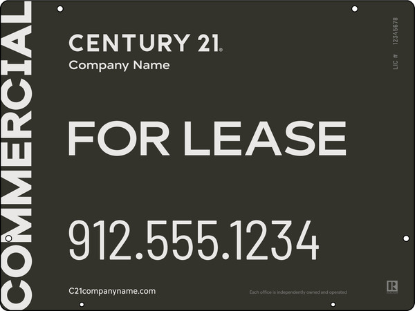 Century 21 Commercial Office Hanging Panel 18x24 Aluminum - C21