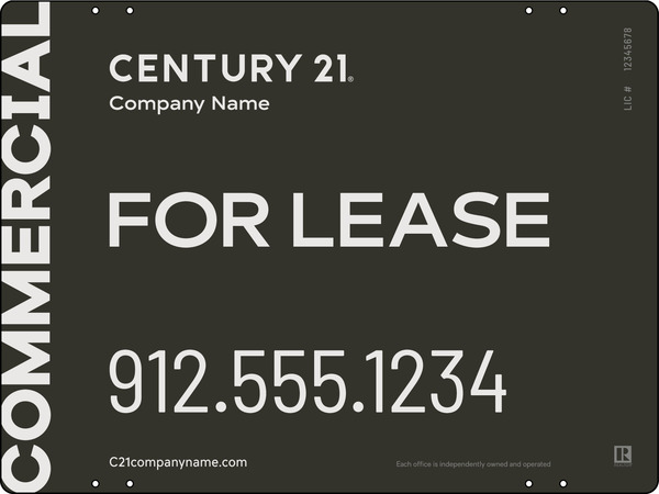 Century 21 Commercial Office Panel 18x24 Aluminum - C21 | Lowen Sign
