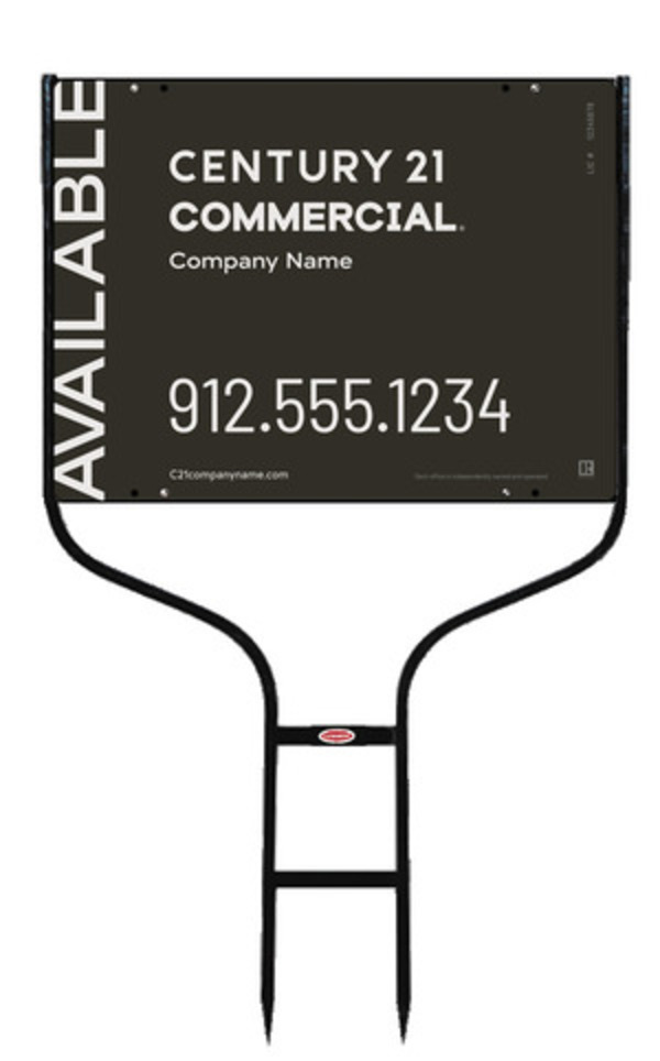 Round Rod Frame and Sign Panel Unit, 18h x 24w