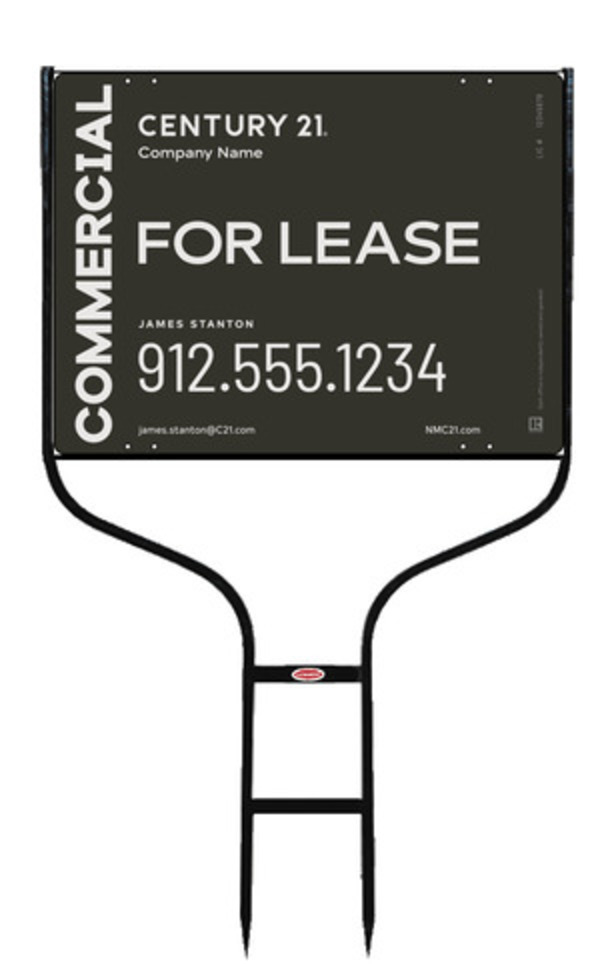 Round Rod Frame and Sign Panel Unit, 18h x 24w