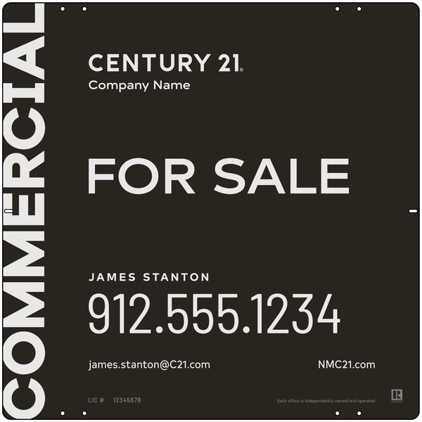 Century 21 Commercial Agent Panel 24x24 Aluminum - C21 | Lowen Sign