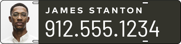 Steel Agent Photo Rider 6x24 Black - Century 21 | Lowen Sign