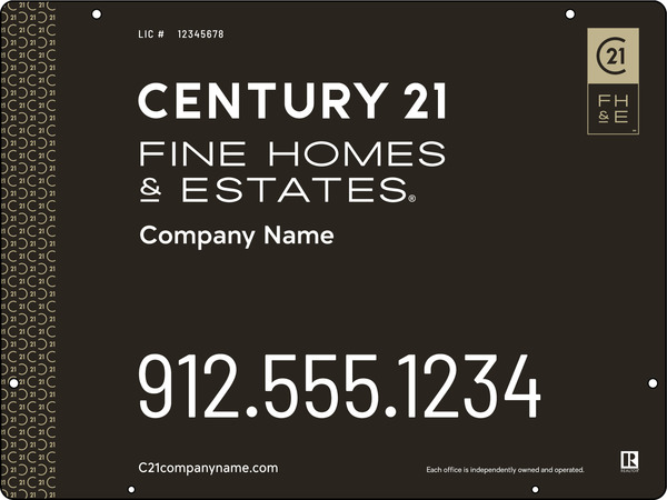 Aluminum Hanging Panel 18x24 DF - Century 21 | Lowen Sign