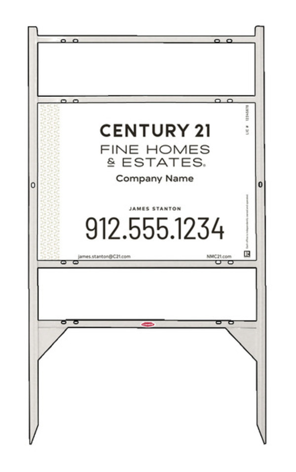 Thor Frame 18x24 Aluminum Dual Rider White Standard - Century 21 | Lowen Sign