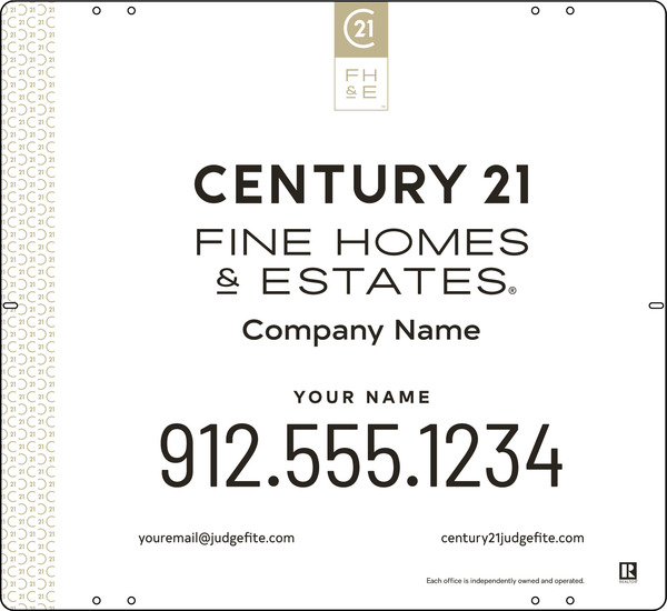 Aluminum Composite Yard Panel 22x24 DF - Century 21 | Lowen Sign