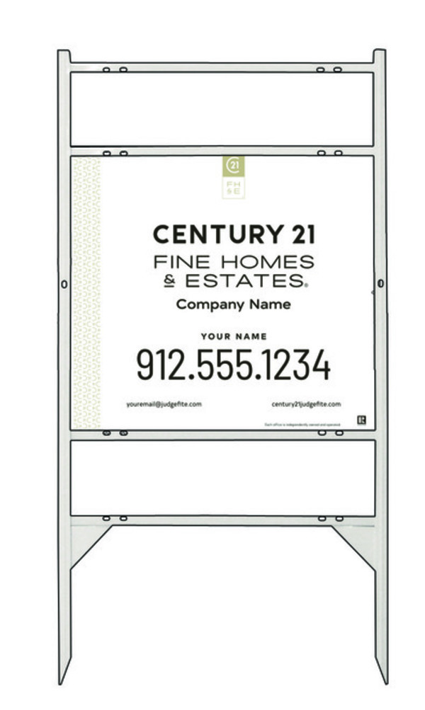 Thor Frame Unit 22x24 Aluminum White - Century 21 | Lowen Sign