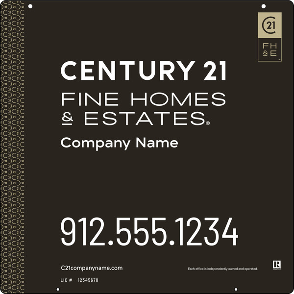 Steel Hanging Panel 24x24 DF - Century 21 | Lowen Sign