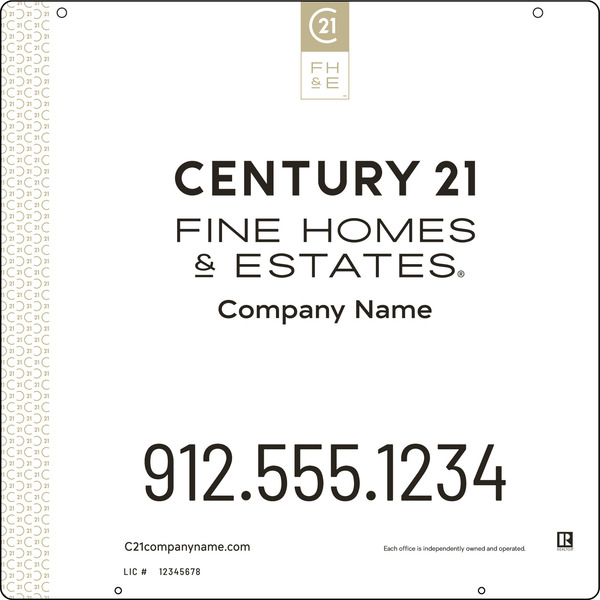 Aluminum Hanging Panel 24x24 DF - Century 21 | Lowen Sign