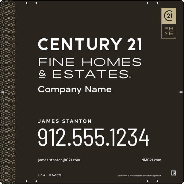 Aluminum Composite Yard Panel 24x24 DF - Century 21 | Lowen Sign