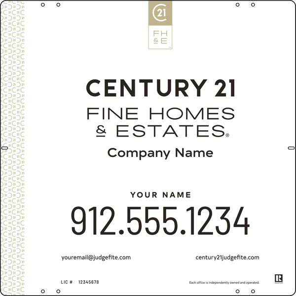 Aluminum Composite Yard Panel 24x24 DF - Century 21 | Lowen Sign
