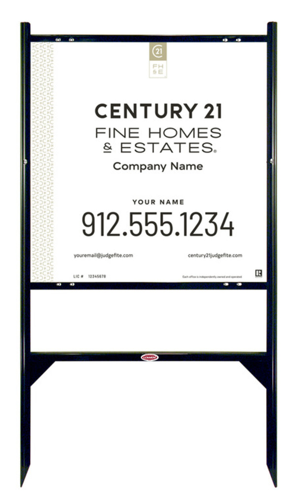 Gibraltar Frame 24x24 Aluminum Gold - Century 21 | Lowen Sign