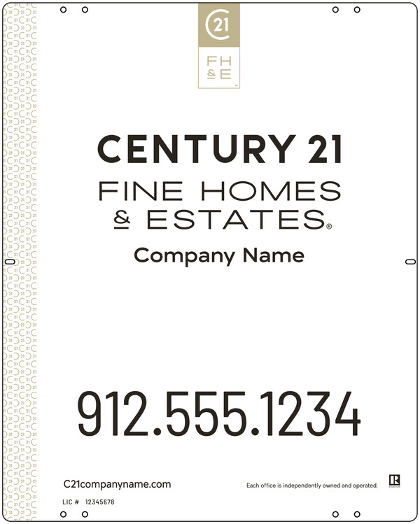 Steel Yard Sign Panel 30x24 DF - Century 21 | Lowen Sign