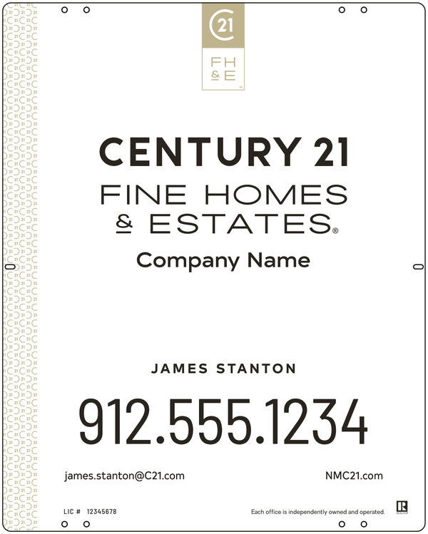 Aluminum Yard Panel 30x24 DF - Century 21 | Lowen Sign