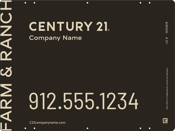 Steel Yard Sign Panel 18x24 DF - Century 21 | Lowen Sign
