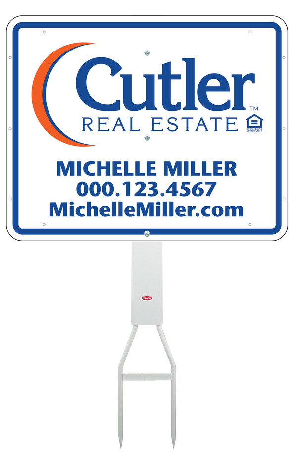 Footbar Stake and Agent Sign Unit, 24h x 30w