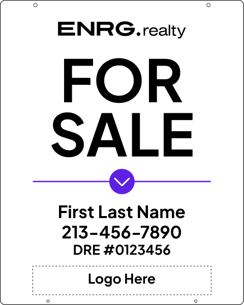 Agent For Sale Hanging Sign Panel, 30h x 24w, .063 Aluminum