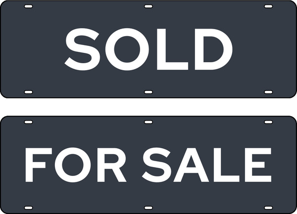 Message Sign Rider, 6h x 18w, Steel