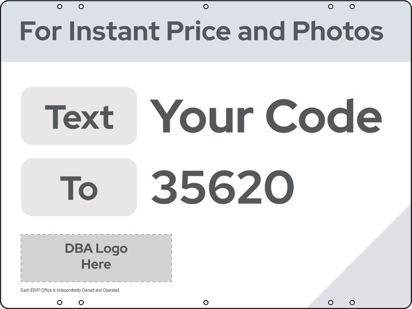 For Instant Price Sign Panel, 18h x 24w, Steel