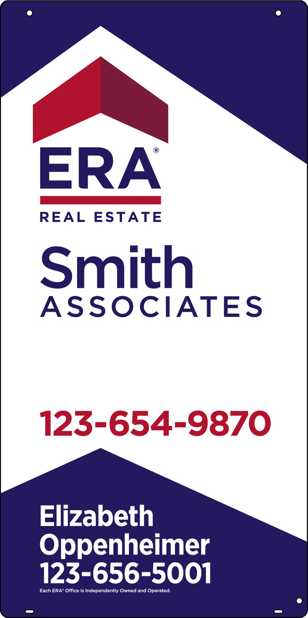 hanging sign panel with grommets, 24ga steel 36h x 18w